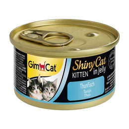 GimCat ShinyCat Kitten Katzenfutter Thunfisch Stückchen in Sauce 24 x 70 g - 24 x 70 g – Bild 1 von 5