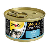 Produktbild von GimCat ShinyCat Kitten Katzenfutter Thunfisch Stückchen in Sauce 24 x 70 g - 24 x 70 g