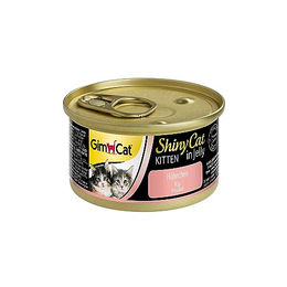 GimCat ShinyCat Kitten Nassfutter Stückchen in Gelee Huhn und Thunfisch 24 x 70 g – Bild 1 von 4