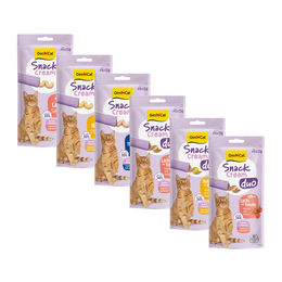 GimCat Snack Cream Huhn Katzenpaste 6 x 15 g – Bild 1 von 2
