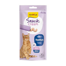 GimCat Snack Cream Thunfisch Katzencreme 6 x 15 g – Bild 1 von 5