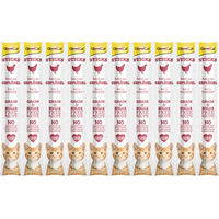 Produktbild von GimCat Sticks Geflügel Dentalsnack zur Zahnpflege für Katzen 50g - 10 x 50 g