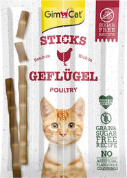 GimCat Sticks Lamm und Geflügel Katzen Leckerli 16 Stück – Bild 1 von 2