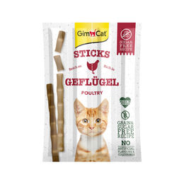 Produktbild von GimCat Sticks Lamm und Geflügel Katzen Leckerli - 4 x 20 g