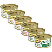 Produktbild von GimCat Superfood ShinyCat Duo Katzenfutter Huhn in Sauce für erwachsene Katzen ohne Zuckerzusatz 24 x 70 g