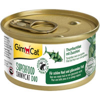 Produktbild von GimCat Superfood ShinyCat Duo Thunfischfilet mit Zucchini Katzen Nassfutter für Adult 24x70g