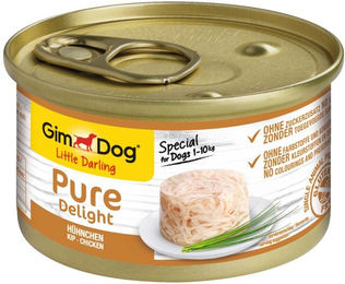 Produktbild von GimDog Little Darling Pure Delight Hundefutter Hühnchen Adult Glutenfrei und Ohne Zucker 12x85g