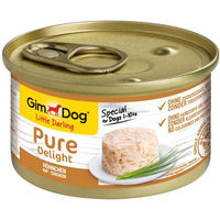 Produktbild von GimDog Little Darling Pure Delight Hundefutter Hühnchen Adult Glutenfrei und Ohne Zucker 12x85g