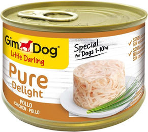 Produktbild von GimDog Little Darling Pure Delight Hundefutter Hühnchen Sensitive 6x150g