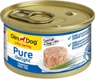 GimDog Little Darling Pure Delight Hundefutter Thunfisch Stückchen in Gelee glutenfrei 12x85g - 12 x 85 g – Bild 1 von 2