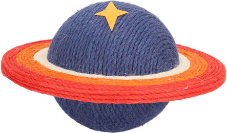Gistuch Kratztonne Planet in Blau aus natürlichem Sisal für Katzen – Bild 1 von 1