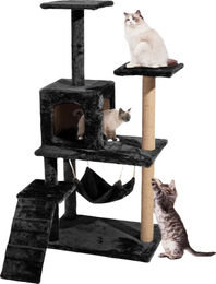 Glamexx24 Kratzbaum XXL aus Sisal mit Spielmöglichkeiten und Schlafplatz für Katzen – Bild 1 von 1