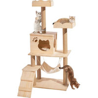 Produktbild von Glamexx24 Kratzbaum XXL für Katzen aus Holz, Plüsch und Sisal in Beige