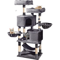 Produktbild von Glamexx24 Kratzbaum XXL für Katzen aus Plüsch und Sisal in Grau