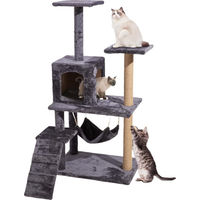Produktbild von Glamexx24 Kratzbaum XXL für Katzen aus Sisal und Plüsch in Grau
