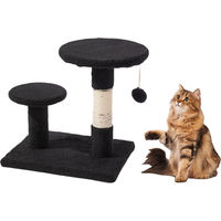 Produktbild von Glamexx24 Kratzbaum XXL für Katzen aus Sisal und Plüsch in Schwarz