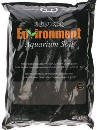 Produktbild von GlasGarten Environment Aquarium Soil Süßwasser Bodengrund für Garnelen Schwarz 4 L