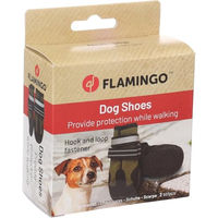 Produktbild von Glea Pfotenschuhe für Hunde Flamingo Grün XS Polyester rutschfest und reflektierend