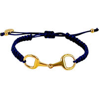 Produktbild von Glitzerfreies Edelstahl Armband für Damen von Taka in Gold und Blau mit verstellbarer Länge 13 cm bis 23 cm