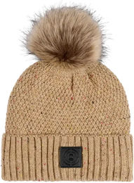 Produktbild von Glitzernde Wintermütze für Frauen Equipage Lira aus Acryl in Beige