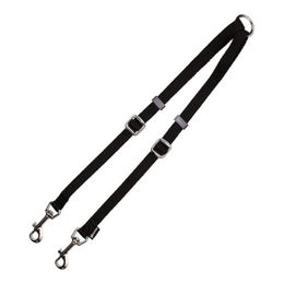 Produktbild von GLORIA Doppelleine aus Nylon für 2 Hunde in Schwarz - 250 g