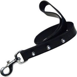 Gloria Hundeleine aus Leder Schwarz 60 cm - 250 g – Bild 1 von 2