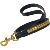 Produktbild von Gloria Hundeleine Duna aus Leder Schwarz 110 cm für mittlere und große Hunde - 250 g