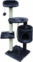 Gloria Pets Katzenkratzbaum Volga Grau aus Plüsch und Sisal – Bild 1 von 1