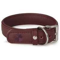 Produktbild von Glückshund Hundehalsband aus Leder in Merlot Rot 60 cm