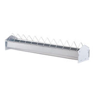 Produktbild von Göbel Futtertrog für Hühner aus verzinktem Metall 100 cm
