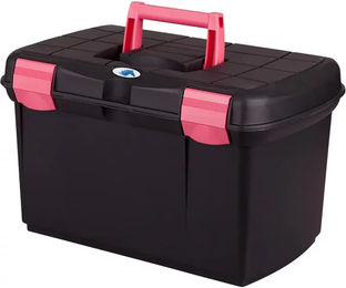Göbel Putzbox für Pferde aus Kunststoff in Schwarz und Rosa – Bild 1 von 3
