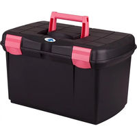 Produktbild von Göbel Putzbox für Pferde aus Kunststoff in Schwarz und Rosa