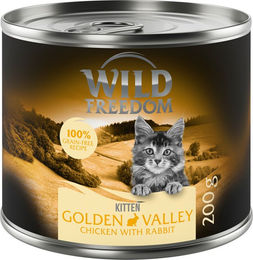 Produktbild von Golden Valley Wild Freedom Kitten Katzenfutter Kaninchen & Huhn getreidefrei 6 x 200 g