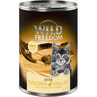 Produktbild von Golden Valley Wild Freedom Kitten Nassfutter Kaninchen & Huhn Getreidefrei 6 x 400 g