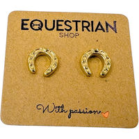 Produktbild von Goldene Ohrringe für Damen aus Edelstahl von Equestrian Shop Andy