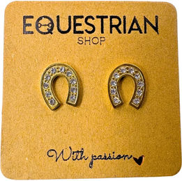 Produktbild von Goldene Ohrringe für Damen aus Edelstahl von Equestrian Shop Lady