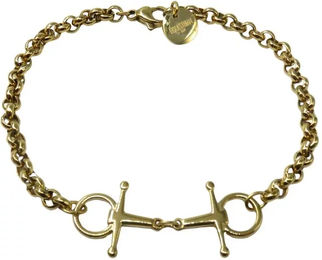 Goldenes Damenarmband aus Edelstahl von Equestrian Shop wasserfest – Bild 1 von 1