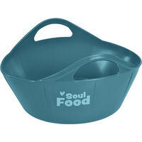 Produktbild von Goldhorse Flexischale Soulfood Futtertrog aus Kunststoff in Blau oder Türkis