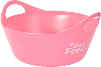GOLDHORSE Flexischale Soulfood Futtertrog aus Kunststoff in Rosa – Bild 1 von 2