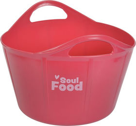 Goldhorse Flexischale Soulfood Futtertrog aus Kunststoff in Rosa – Bild 1 von 1