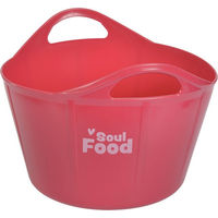 Produktbild von Goldhorse Flexischale Soulfood Futtertrog aus Kunststoff in Rosa