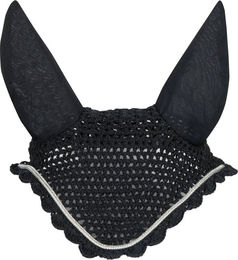 Produktbild von Goldhorse Fliegenhaube Evergreen Pony Schwarz Silber