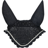Produktbild von Goldhorse Fliegenhaube Evergreen Pony Schwarz Silber