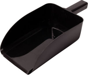Produktbild von Goldhorse Futterschaufel aus Kunststoff Schwarz 2500 ml