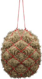 Produktbild von GOLDHORSE Heunetz Basic aus Nylon in Natur und Rot