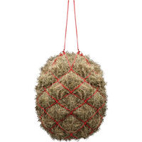 Produktbild von GOLDHORSE Heunetz Basic aus Nylon in Natur und Rot