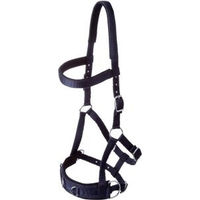 Produktbild von GOLDHORSE Kappzaum Basic für Ponys in Navy Blau aus Nylon