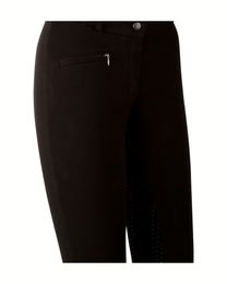 GOLDHORSE Kinder-Reithose mit Grip aus Baumwolle Schwarz Größe 140 – Bild 1 von 3