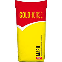 Produktbild von GOLDHORSE Mash für Senior Pferde mit hohem Kleie- und Leinsamenanteil zur Unterstützung von Verdauung sowie Haut und Fell