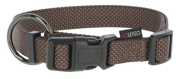 Goleygo Hundeleine und Halsband Set Braun Größe M mit Magnetverschluss aus Metall – Bild 1 von 4